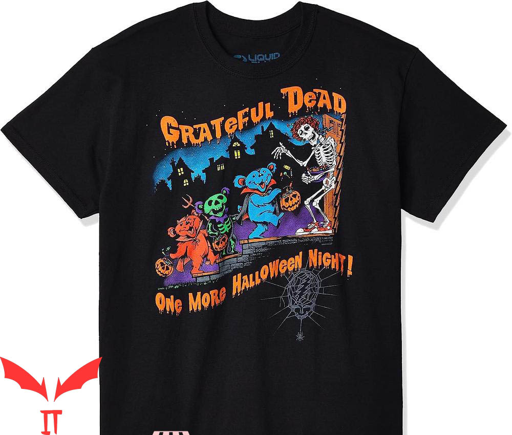 Grateful Dead Golf T-Shirt One More Halloween Night Grateful Dead Golf T-Shirt One More Halloween Night
