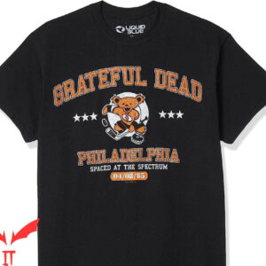 Grateful Dead Golf T-Shirt Philadelphia Spaced At The Spectrum