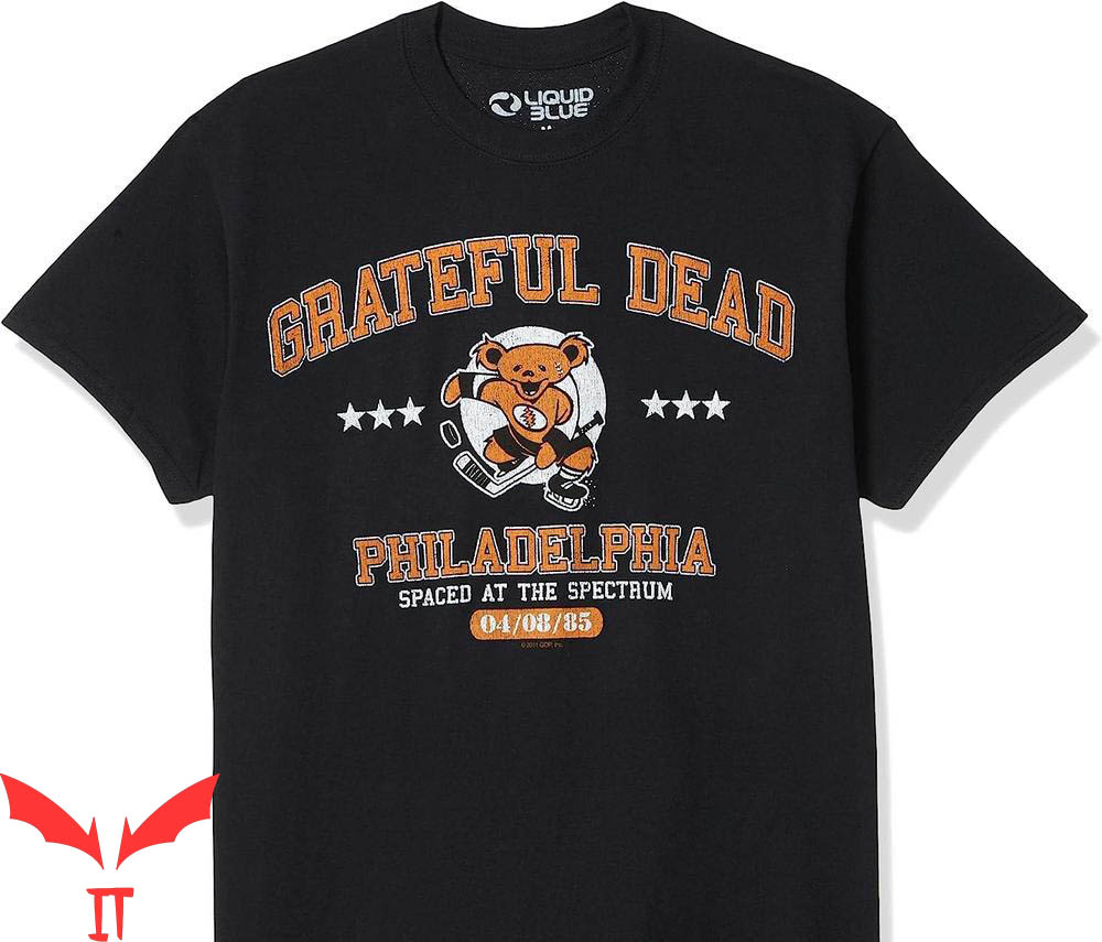 Grateful Dead Golf T-Shirt Philadelphia Spaced At The Spectrum Grateful Dead Golf T-Shirt Philadelphia Spaced At The Spectrum
