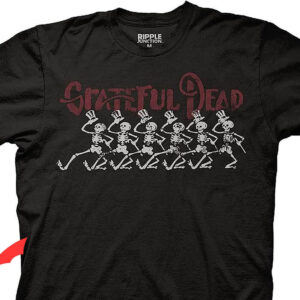 Grateful Dead Golf T-Shirt Skull Dancing Shirt