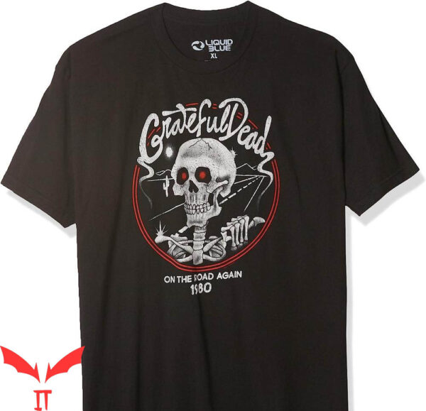 Grateful Dead Golf T-Shirt The Road Again 1980