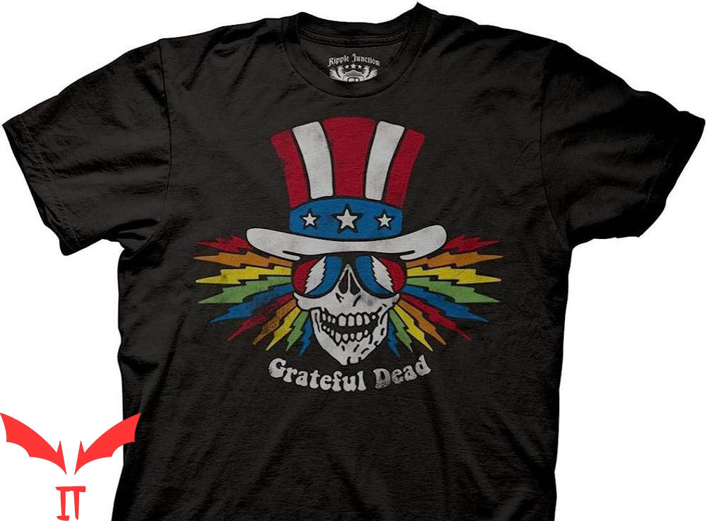 Grateful Dead Golf T-Shirt Uncle Sam USA Shirt Grateful Dead Golf T-Shirt Uncle Sam USA Shirt