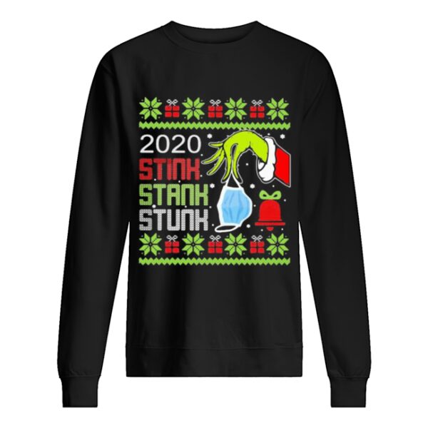 Grinch 2020 stink stank stunk mask ugly christmas shirt