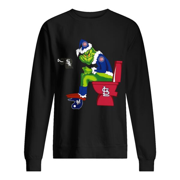 Grinch Chicago Cubs and St. Louis Cardinals toilet shirt