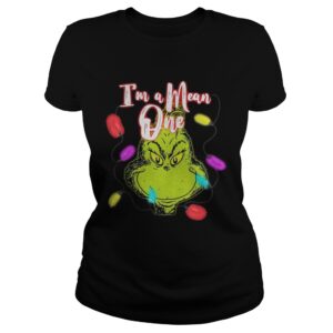 Grinch Im a Mean one Christmas light shirt