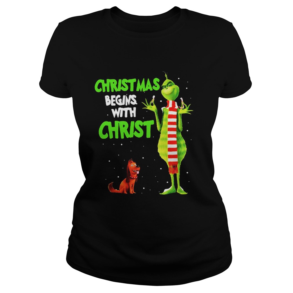 Grinch and Max christmas begins with christ shirt Grinch and Max christmas begins with christ shirt