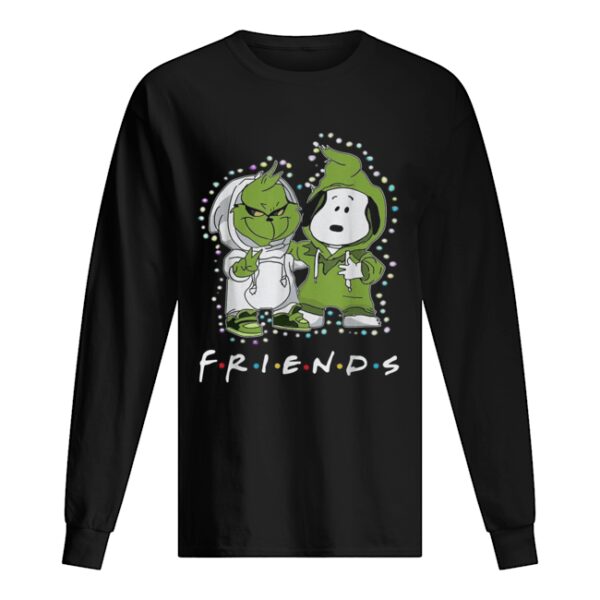Grinch and Snoopy friends tv show Christmas shirt