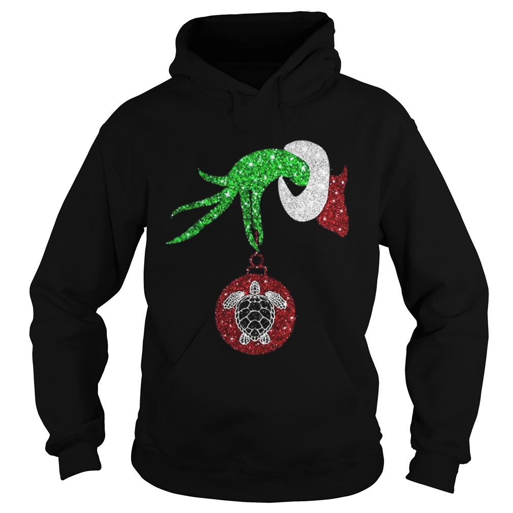 Grinch hand holding turtle ornament shirt Grinch hand holding turtle ornament shirt