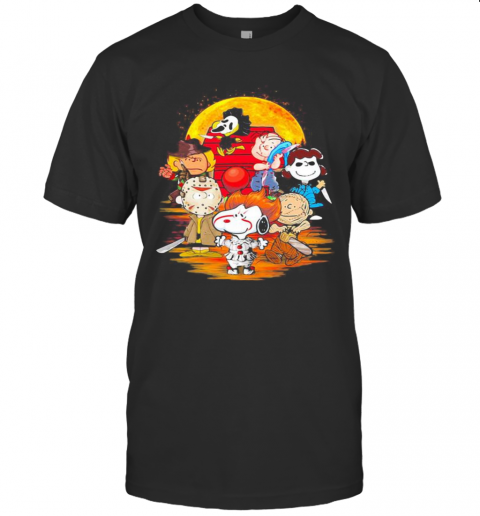 Halloween Horror Characters The Peanuts Moon T-Shirt Halloween Horror Characters The Peanuts Moon T-Shirt