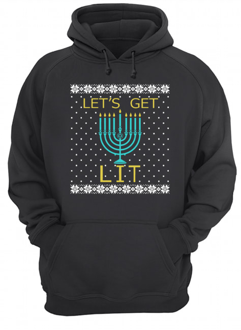 Hanukkah Let's Get Lit Christmas Sweater shirt Hanukkah Let's Get Lit Christmas Sweater shirt