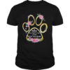 Happy mothers day to the best dog mom paw flower shirt