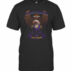 Harley Davidson Skull LSU Tigers T-Shirt