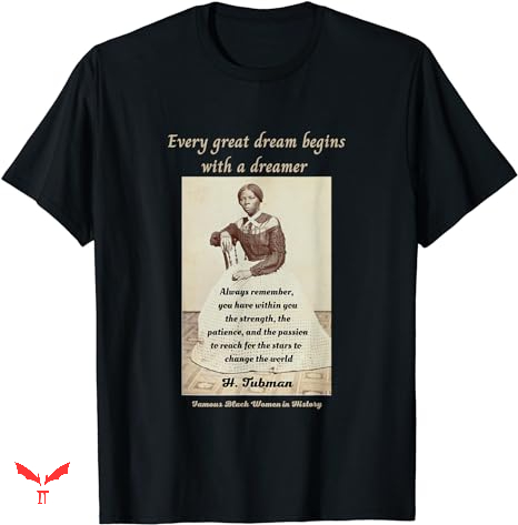 Harriet Tubman T-shirt Black Woman History Activist Harriet Tubman T-shirt Black Woman History Activist