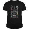 Harry Potter Vs Star Wars Hero Best Friend Female Friend Mentor Seeking Redemption Bad Guy shirt