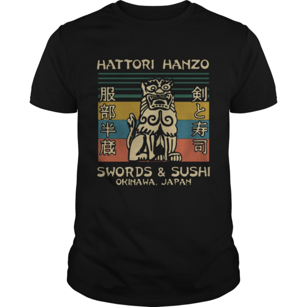 Hattori Hanzo Swords and Sushi Okinawa Japan vintage shirt