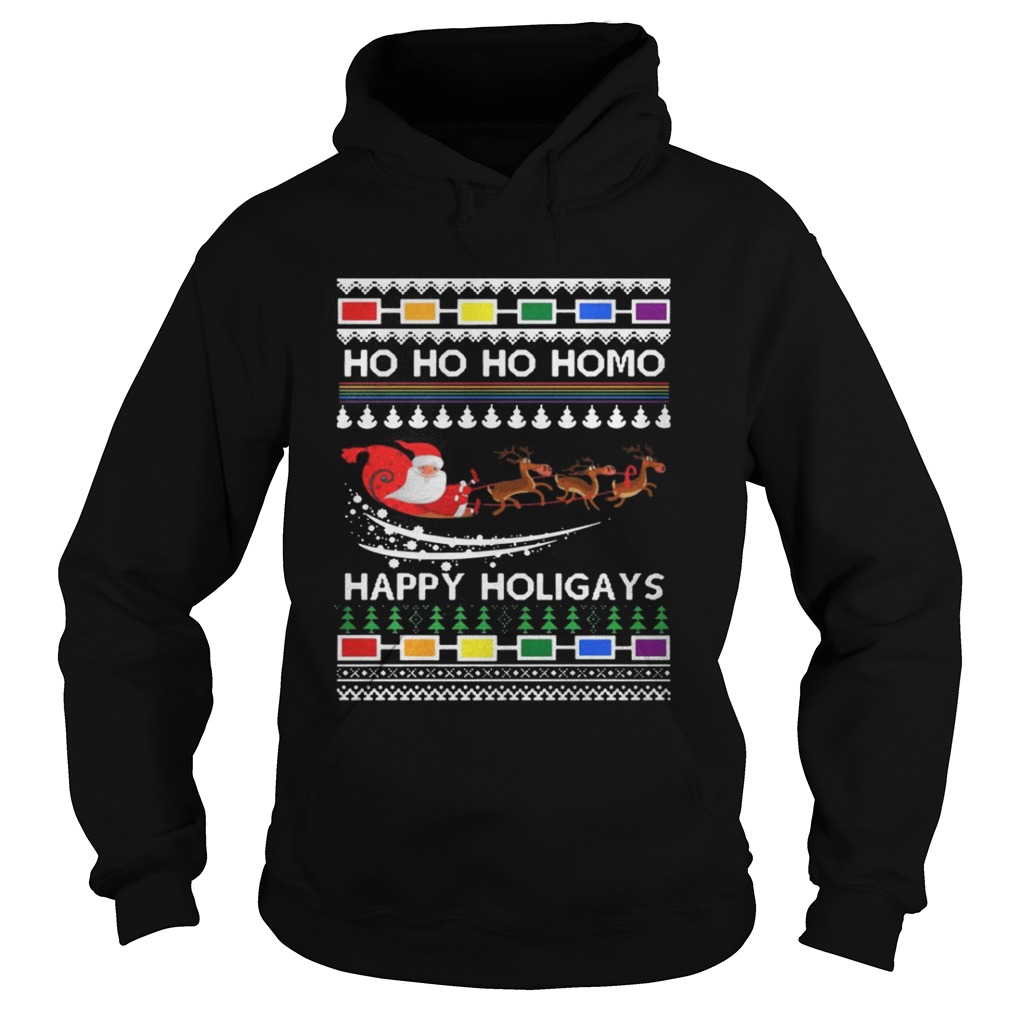 Ho Ho Ho Homo Happy Holigays Shirt Ho Ho Ho Homo Happy Holigays Shirt