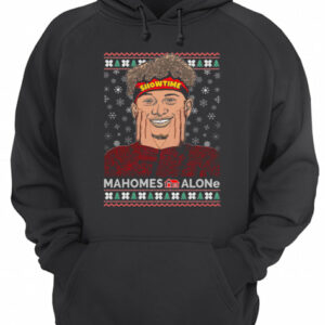 Home Malone showtime Mahomes Alone Christmas shirt 3