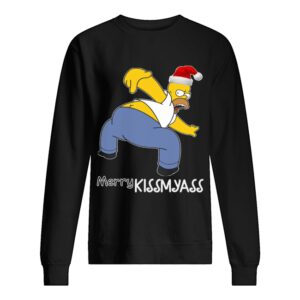 Homer Simpson Merry kissmyass shirt