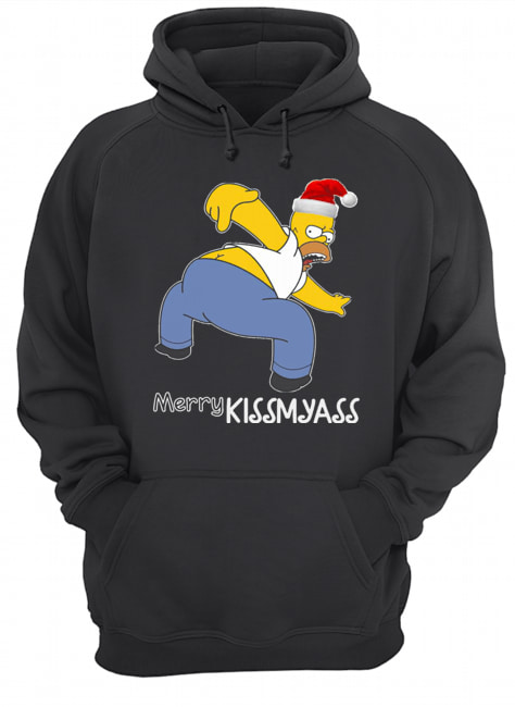 Homer Simpson Merry kissmyass shirt Homer Simpson Merry kissmyass shirt
