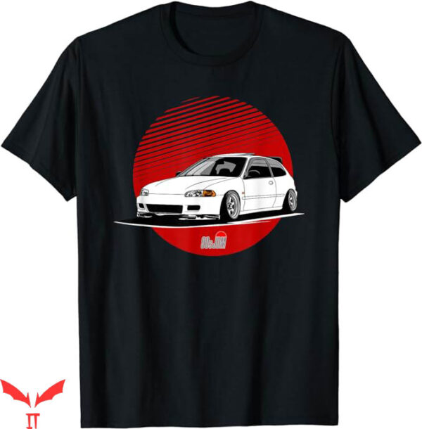 Honda Race T-Shirt 90s JDM EG Hatch Car T-Shirt Sport