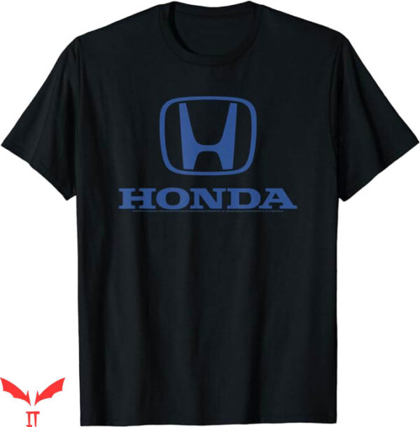 Honda Race T-Shirt Standard Blue Logo T-Shirt Sport