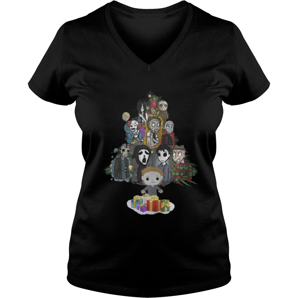 Horror Movie Christmas Tree Shirt Horror Movie Christmas Tree Shirt