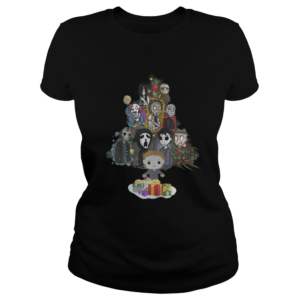 Horror Movie Christmas Tree Shirt Horror Movie Christmas Tree Shirt