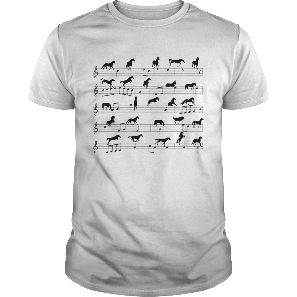 Horse Notes On Sheet Music shirt Horse Notes On Sheet Music shirt