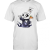 Hot Baby Yoda In Jack Skellington And Zero T-Shirt