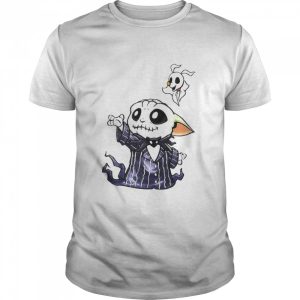 Hot Baby Yoda In Jack Skellington And Zero shirt