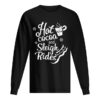 Hot Cocoa And Sleigh Rides Cute Christmas Holiday Pajama shirt
