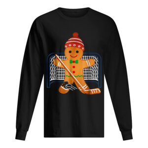 Hot Hockey Goalie Funny Christmas Gingerbread Man Goalie shirt