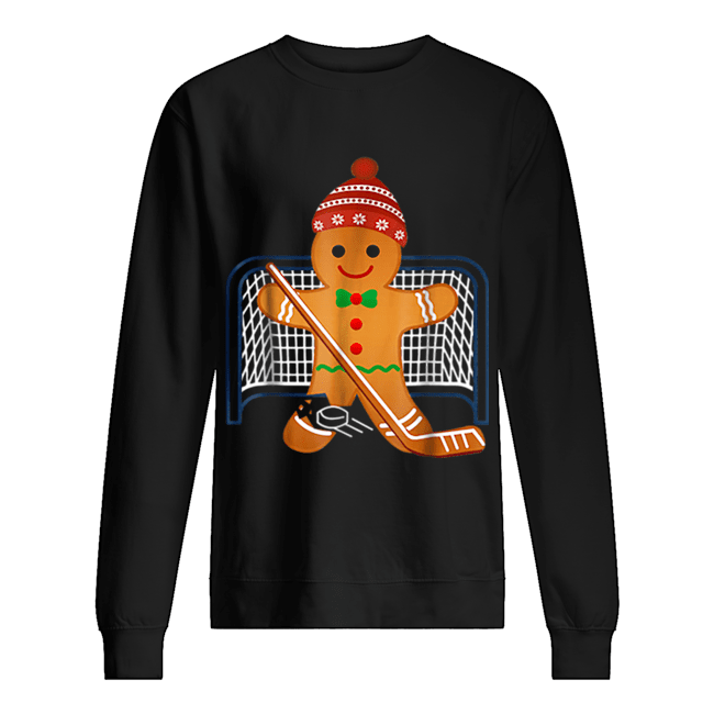 Hot Hockey Goalie Funny Christmas Gingerbread Man Goalie shirt Hot Hockey Goalie Funny Christmas Gingerbread Man Goalie shirt