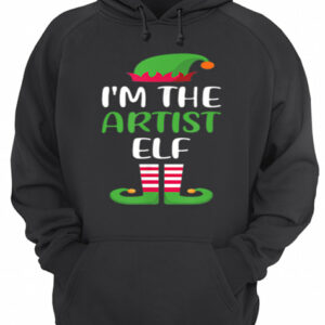 Hot I'm The Artist Elf Matching Family Group Christmas shirt 3