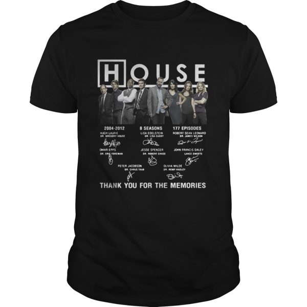 House 20042012 thank you for the memories signature shirt