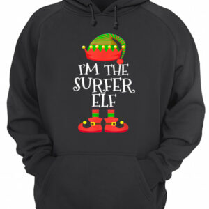 I'M THE Surfer ELF Christmas Xmas Funny Elf Group Costume shirt 3