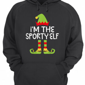 I'm The Sporty Elf Matching Christmas Costume shirt 3