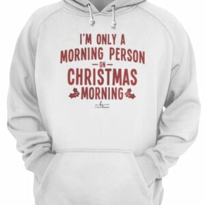 I'm only a morning person on Christmas morning hippie runner signature shirt 3