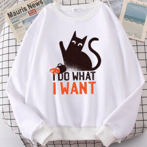 I Do What I Want’ Cat Sweatshirt