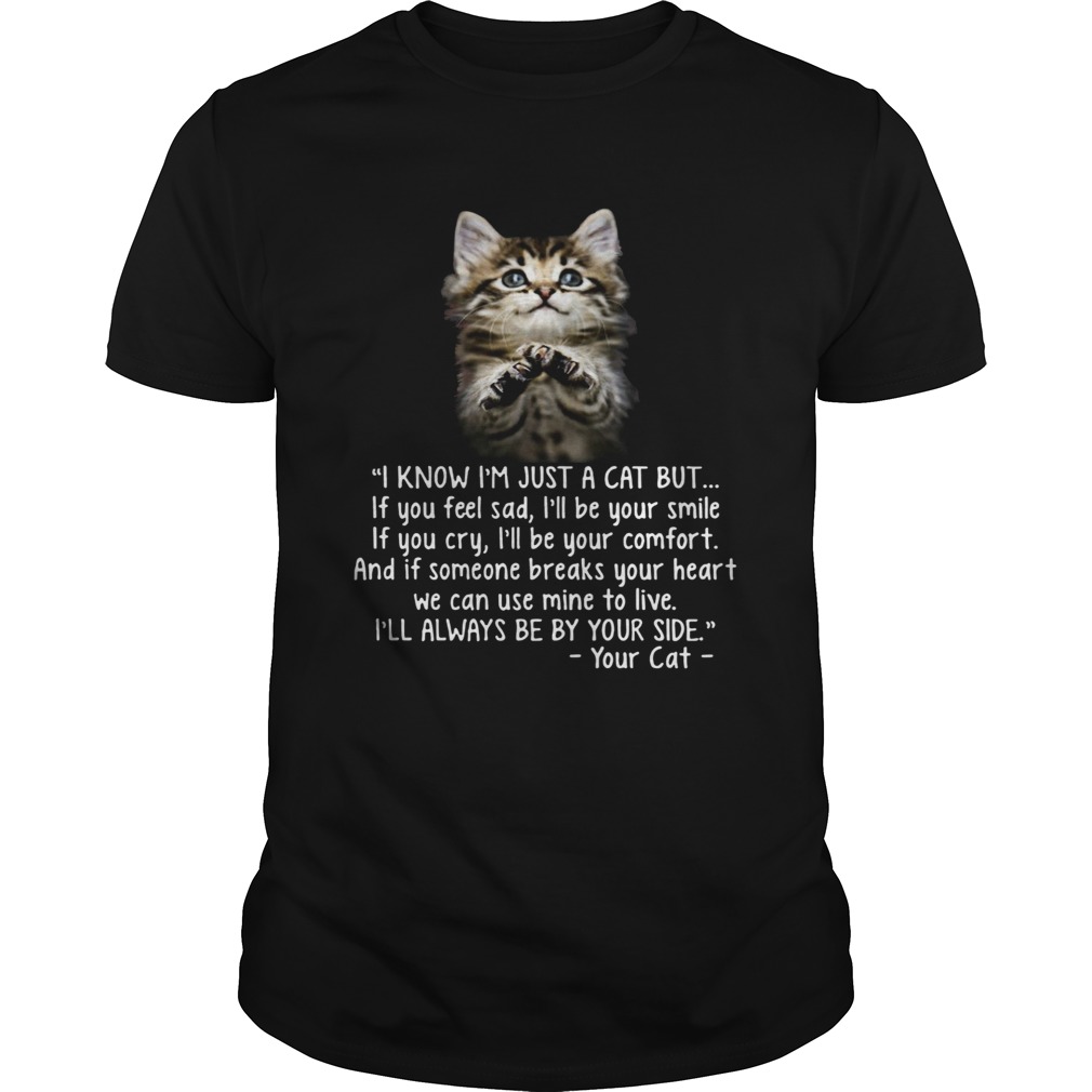 I Know Im Just A Cat But If You Feel Sad Ill Be Your Smile shirt I Know Im Just A Cat But If You Feel Sad Ill Be Your Smile shirt