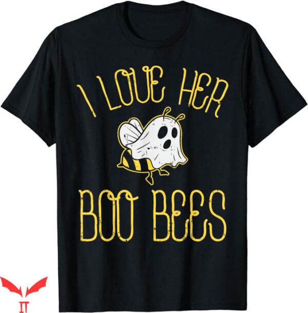 I Love Boobies T-Shirt Love Her Boo Bees Trending