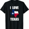 I Love Cowboys T-shirt I Love Texas