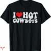 I Love Cowboys T-shirt Retro Vintage