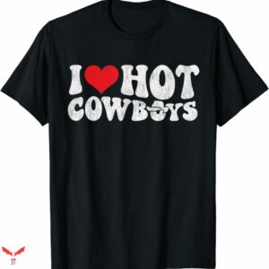 I Love Cowboys T-shirt Retro Vintage