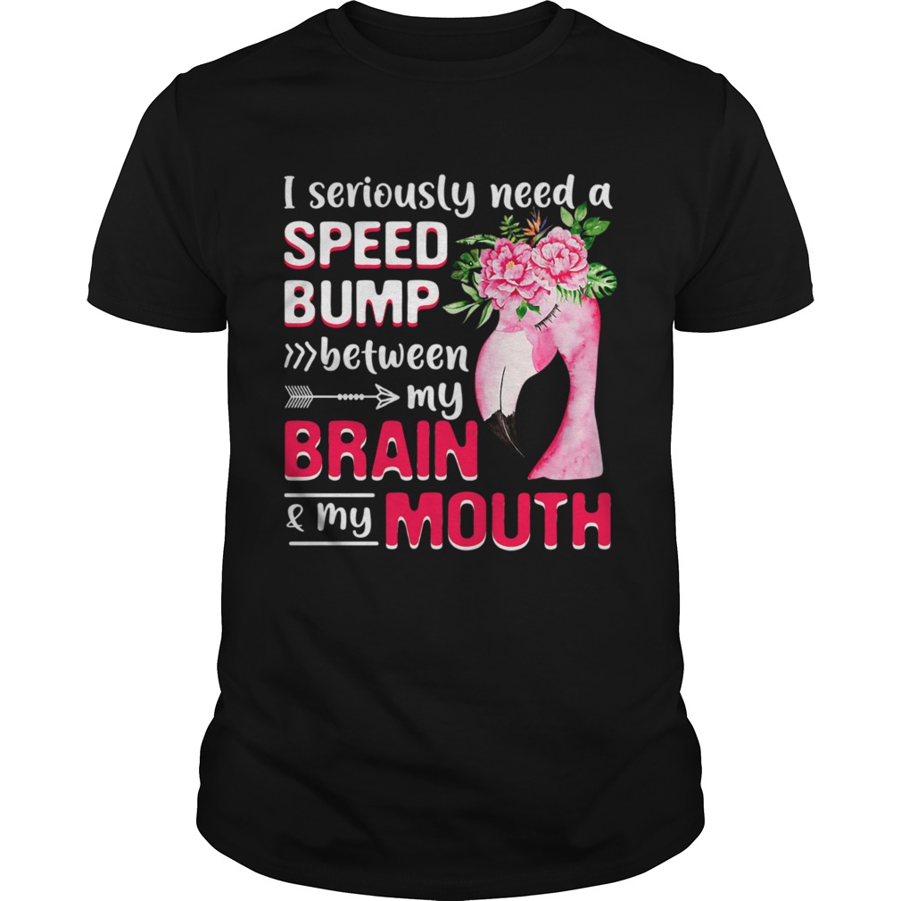 I Seriously Need A Speed Bump Between Brain And Mouth TShirt I Seriously Need A Speed Bump Between Brain And Mouth TShirt