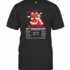 I’M Dreaming Of A White Christmas 66Th Anniversary 1954 2020 Thank For The Memories Signatures T-Shirt