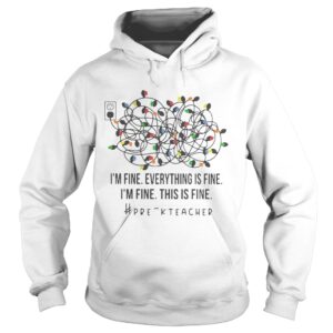 Im Fine Everything Is Fine Im Fine This Is Fine Prek Teacher shirt