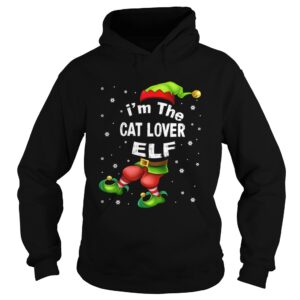 Im The Cat Lover Elf Christmas shirt