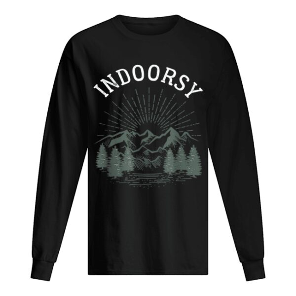 Indoorsy Men Women Ironic Christmas shirt