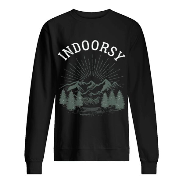 Indoorsy Men Women Ironic Christmas shirt
